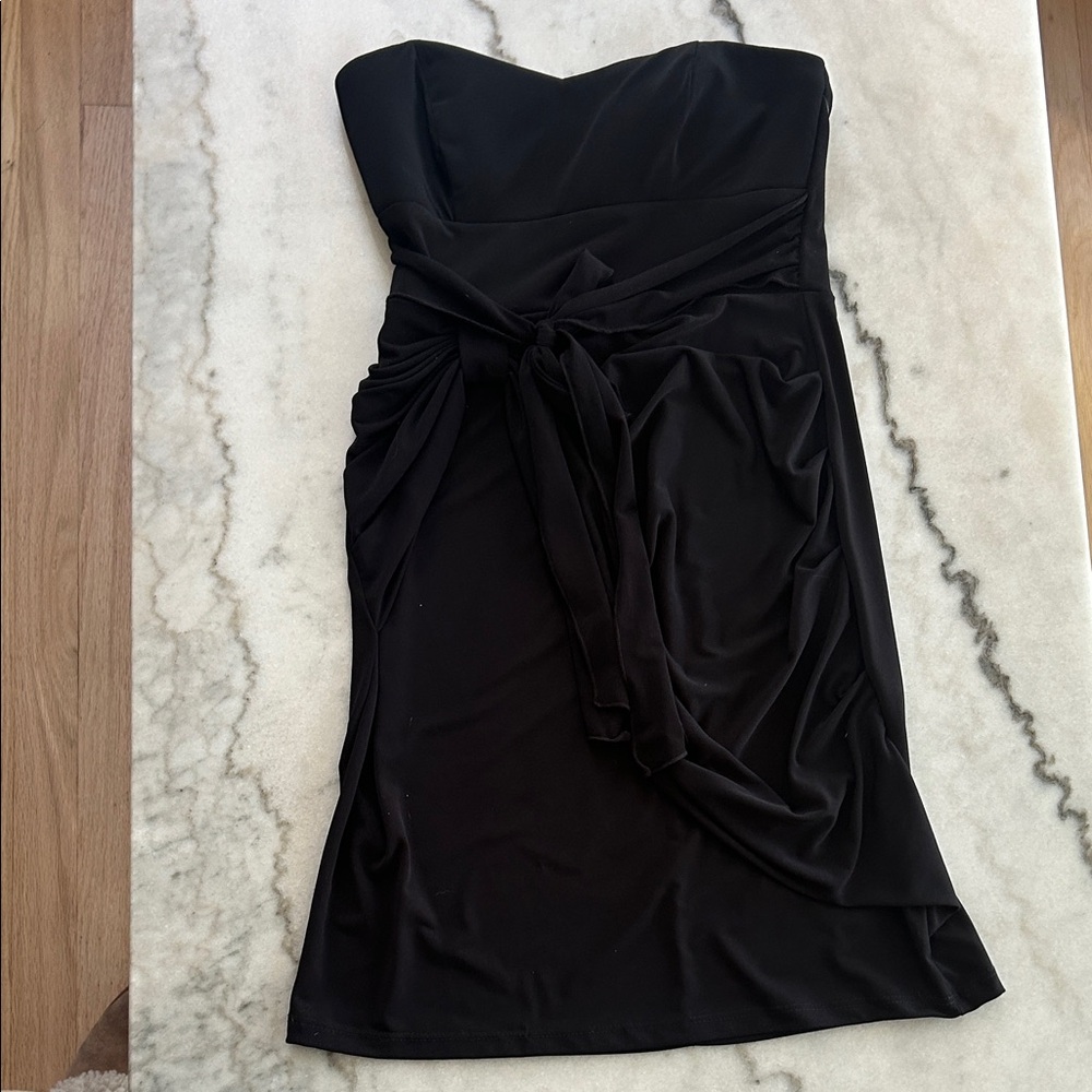 Teeze Me Black Strapless Dress NWT